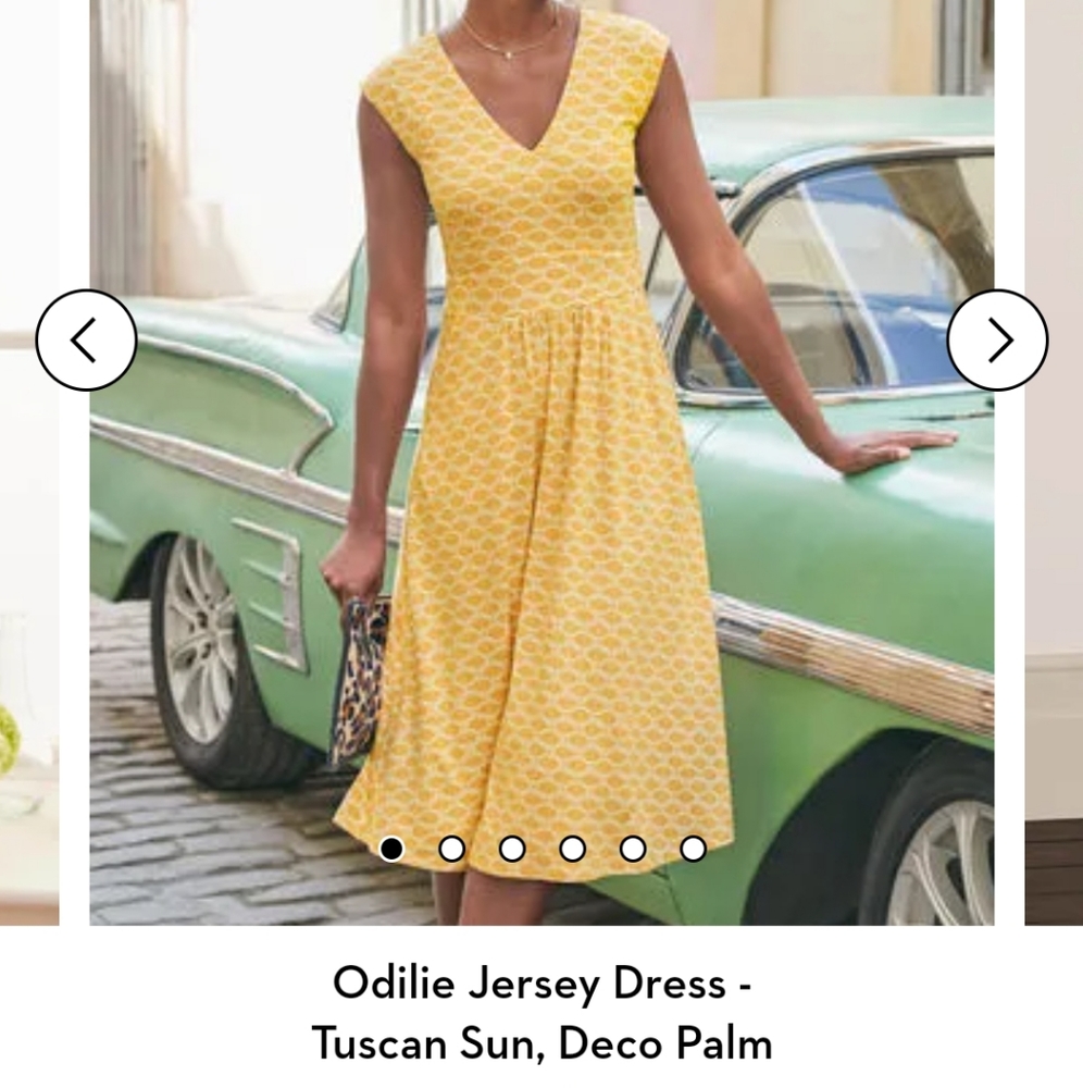 Boden Odille Jersey Dress in Tuscan Sun